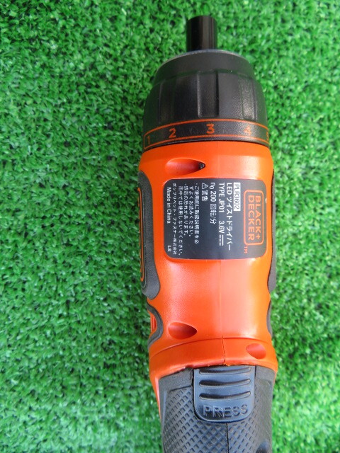 BLACK&DECKER ブラックアンドデッカー 3.6V LEDツイストドライバー PLR3602　中古_画像3