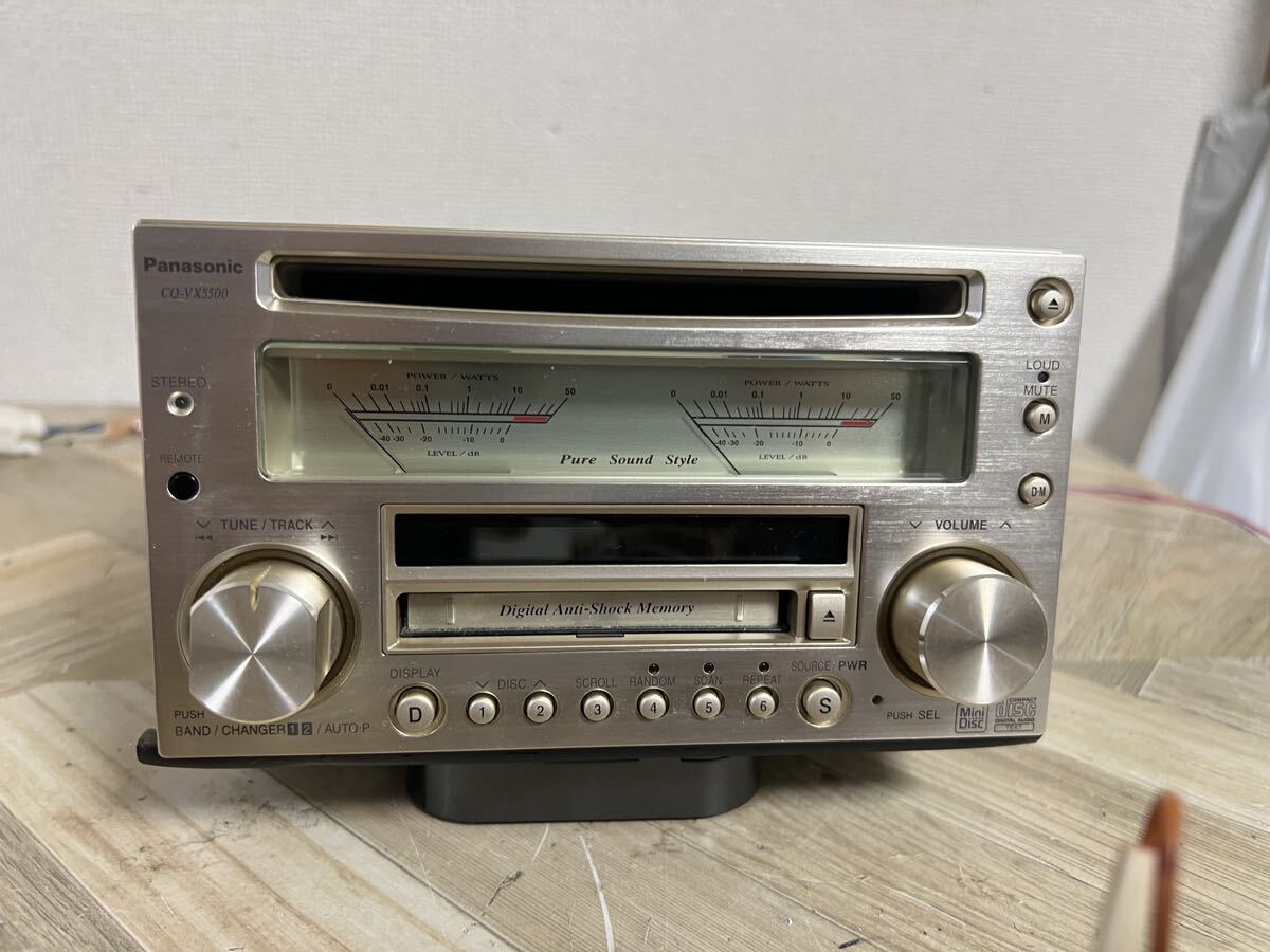 Panasonic パナソニック CQ-VX5500D CD/MDプレーヤー CD/MDデッキ カーオーディオ 中古品の画像7