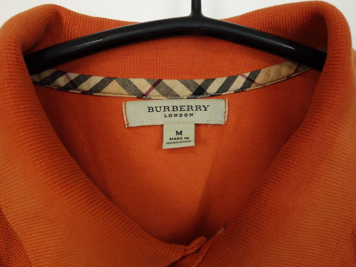 C18/Burberry London/バーバリーロンドン/半袖/ポロシャツ/PIQUE/ピケシャツ/メンズ/Mサイズの画像3