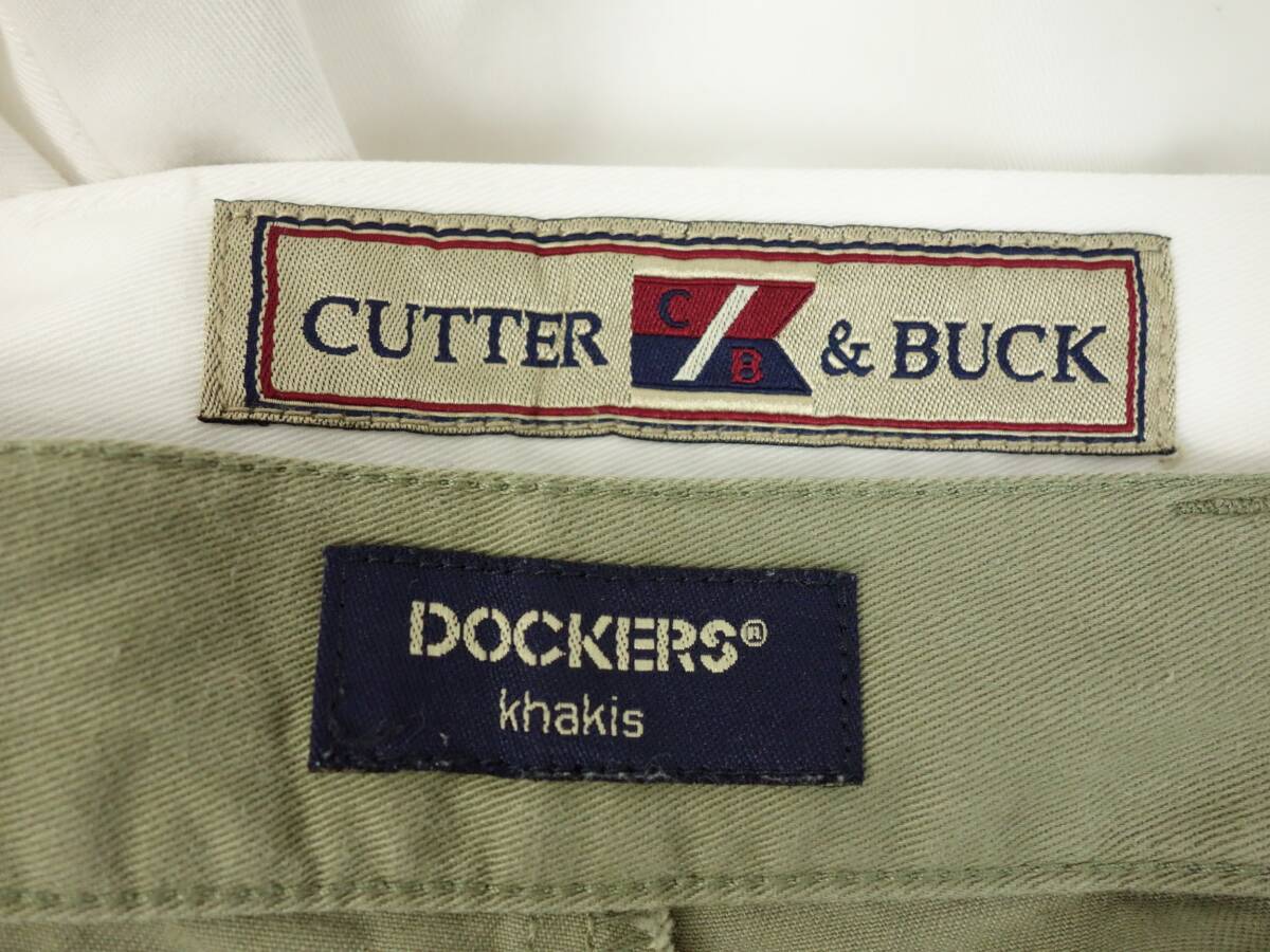 C52/DOCKERS/CUTTER BUCK/ドッカーズ/カッターアンドバック/チノパン2点セット/ハーフパンツ/ショートパンツ/W38サイズ/大きいサイズ_画像5