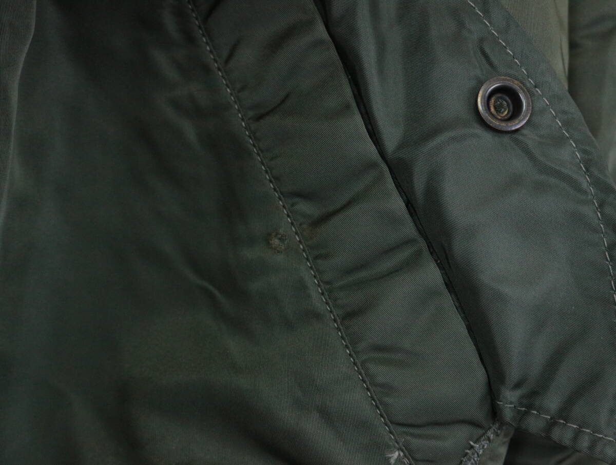 B253/ALPHA INDUSTRIES/アルファインダストリーズ/MIL-J-8279E(USAF)/MA-1フライトジャケット/ボンバー/アメリカ空軍/最終期型/メンズ/Sの画像9