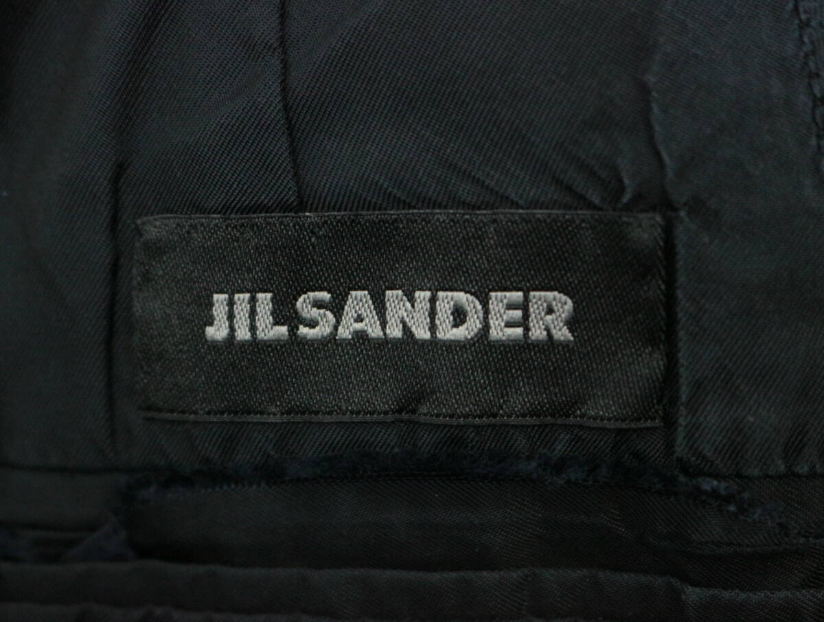 B317/03年製/JIL SANDER/ジルサンダー/イタリア製/ウールジャケット/タキシード/ブレザー/メンズ/44サイズ/ブラック/ジャンク品の画像5