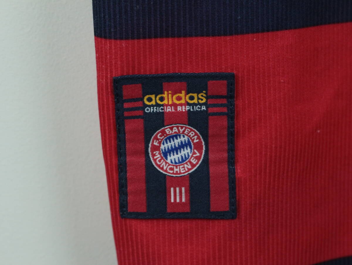 B337/Adidas/アディダス/イギリス製/Bayern Munich/バイエルンミュンヘン/ゲームシャツ/YOUTH L/98-00/90S/サッカー/ユニフォームの画像3