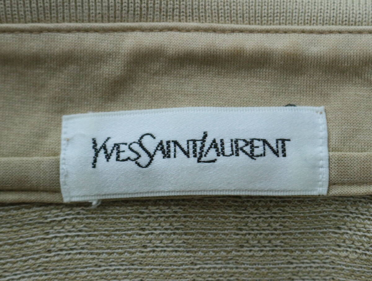 B503/YSL/YVES SAINT LAURENT/イブサンローラン/日本製/コットン半袖ポロシャツ/チェッカーボード/メンズ/LAサイズの画像4