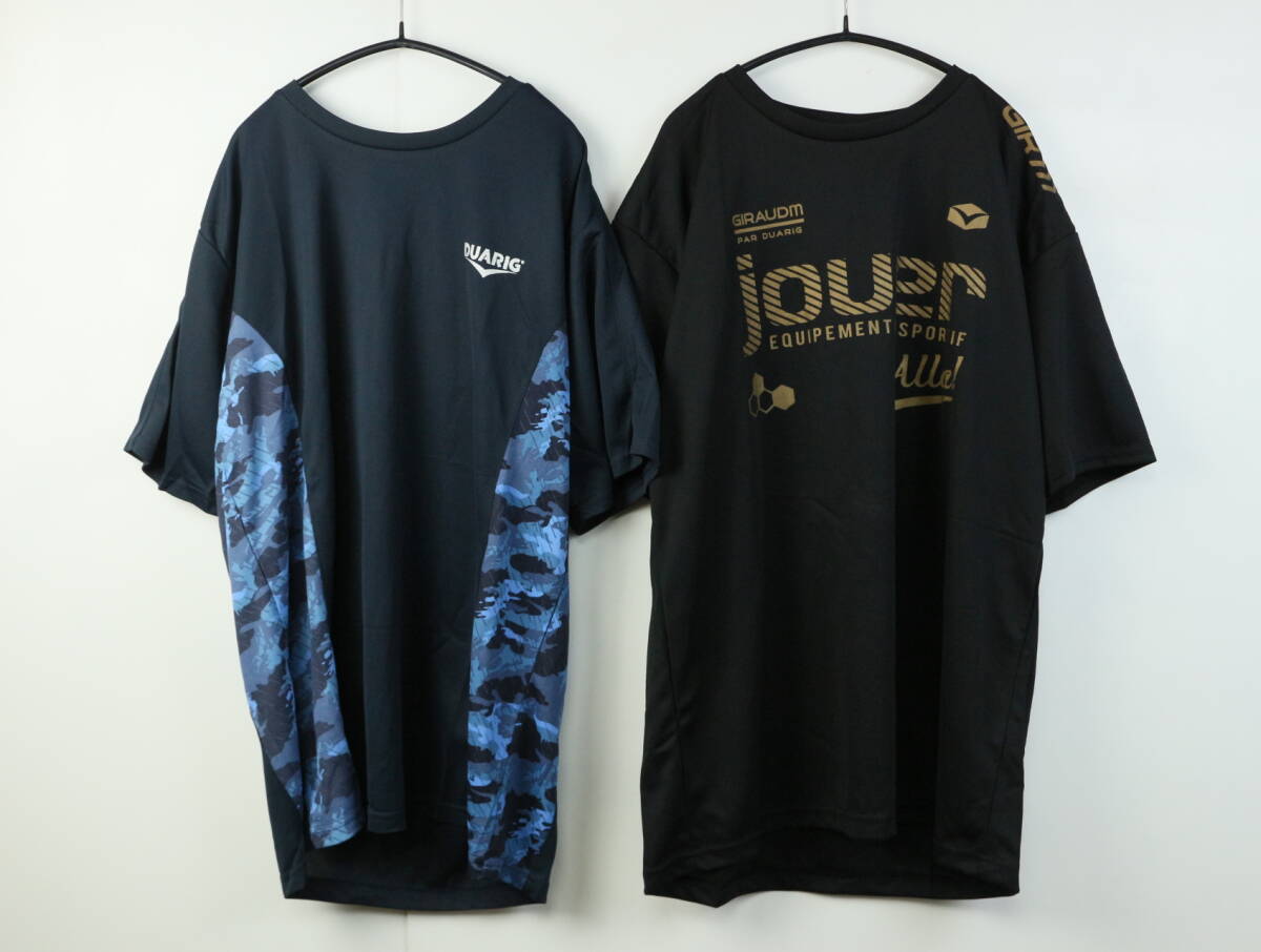 B710/GIRAUDM/ジローム/DUARIG/デュアリグ/新品 未使用/半袖スポーツトップス/Tシャツ/2枚セット/メンズ/Oサイズの画像1