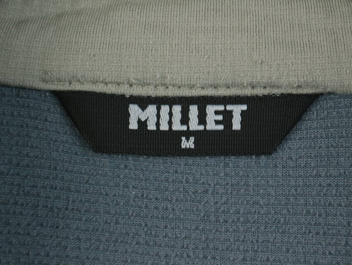 B793/MILLET/ミレー/ワッフルサーマルジップジャケット/グレー系/メンズ/Mサイズの画像4