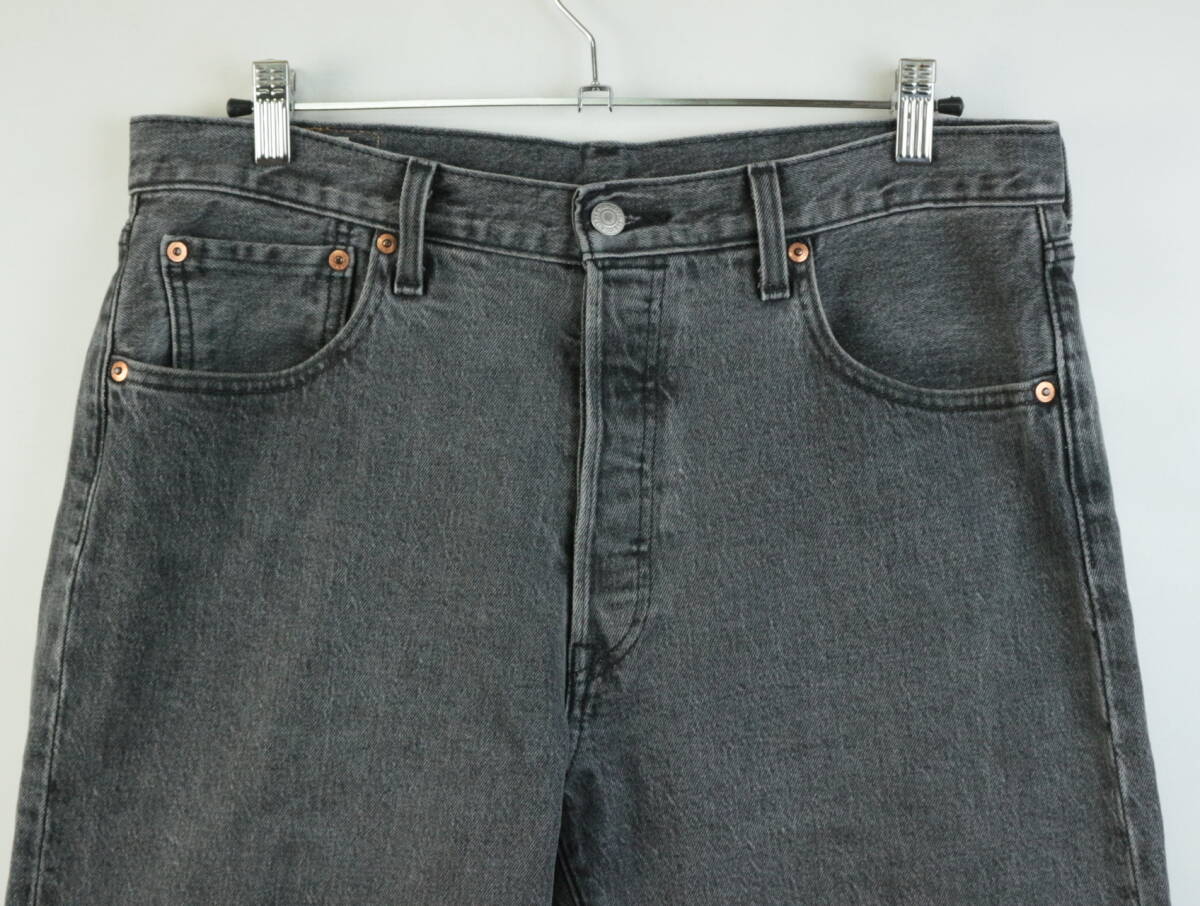 B845/Levi\'s/ Levi's /Lot 501 *93/ jeans / Denim pants / button fly /501/ black jeans /W33 size 