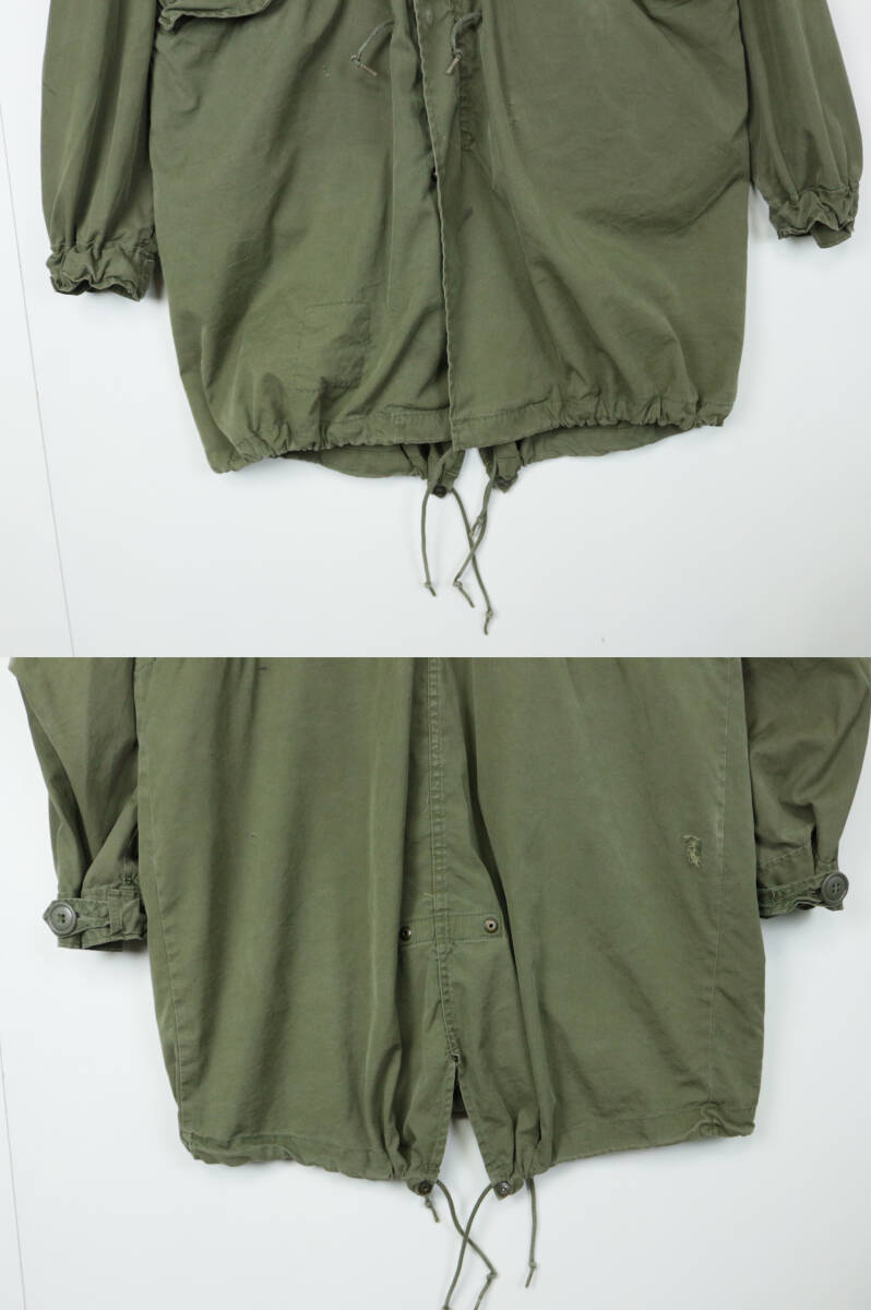 B291/米軍/実物/アメリカ軍/WYNN INDUSTRIES/70s/M-65モッズコート/フィッシュテールパーカー/メンズ/XS-Rサイズの画像6