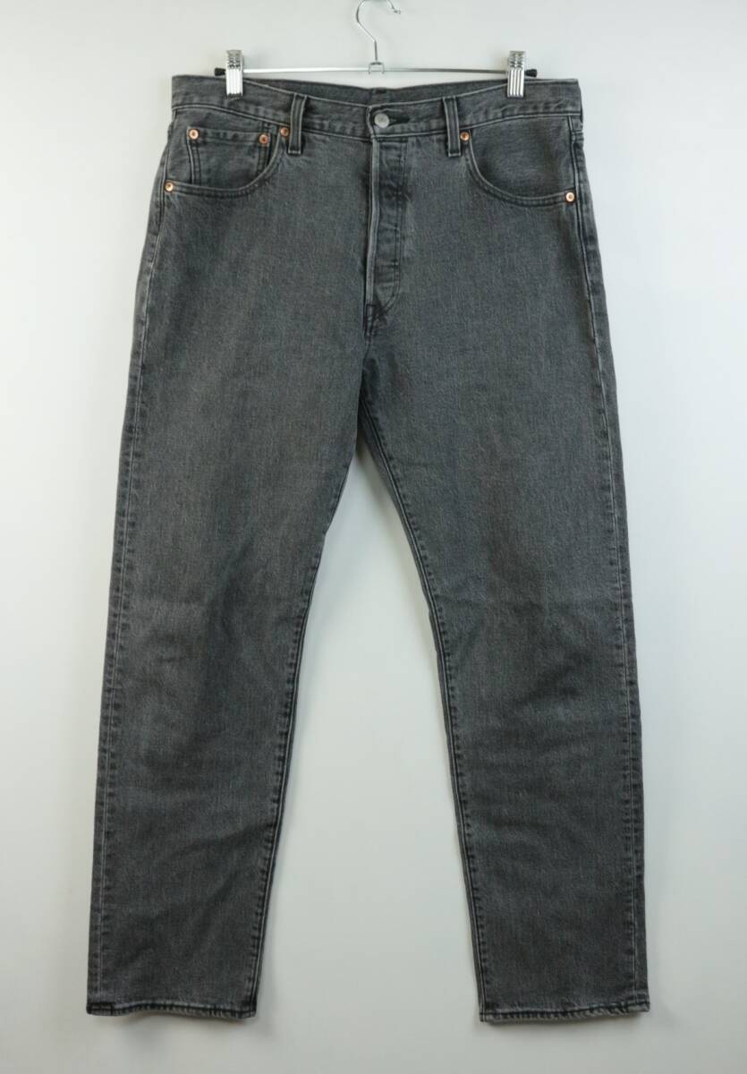 B845/Levi\'s/ Levi's /Lot 501 *93/ jeans / Denim pants / button fly /501/ black jeans /W33 size 