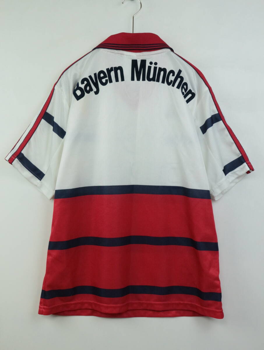 B337/Adidas/アディダス/イギリス製/Bayern Munich/バイエルンミュンヘン/ゲームシャツ/YOUTH L/98-00/90S/サッカー/ユニフォームの画像4