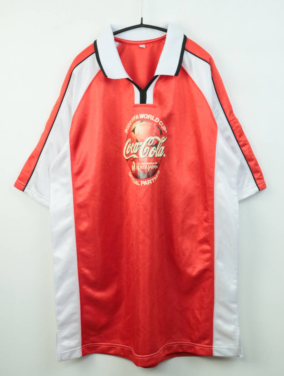 B584/WC31/Coca-Cola/コカ・コーラ/2002 FIFA WORLD CUP KOREA JAPAN/日韓 ワールドカップ/FIFAs/サッカーユニフォーム/ゲームシャツ/Lの画像1