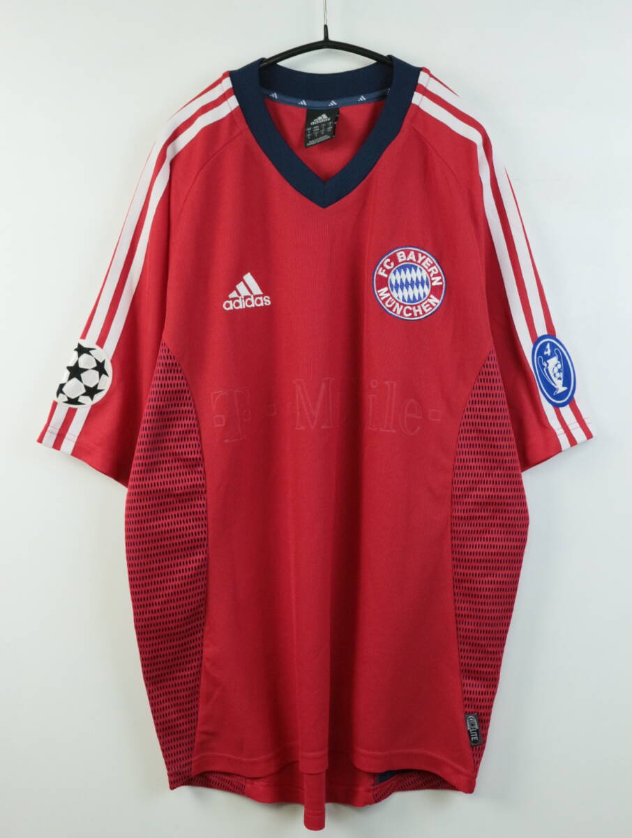 B797/Adidas/アディダス/02-04/FCバイエルンミュンヘン/UEFAチャンピオンズリーグ/半袖レプリカユニフォーム/ゲームシャツ/メンズ/Mサイズの画像1