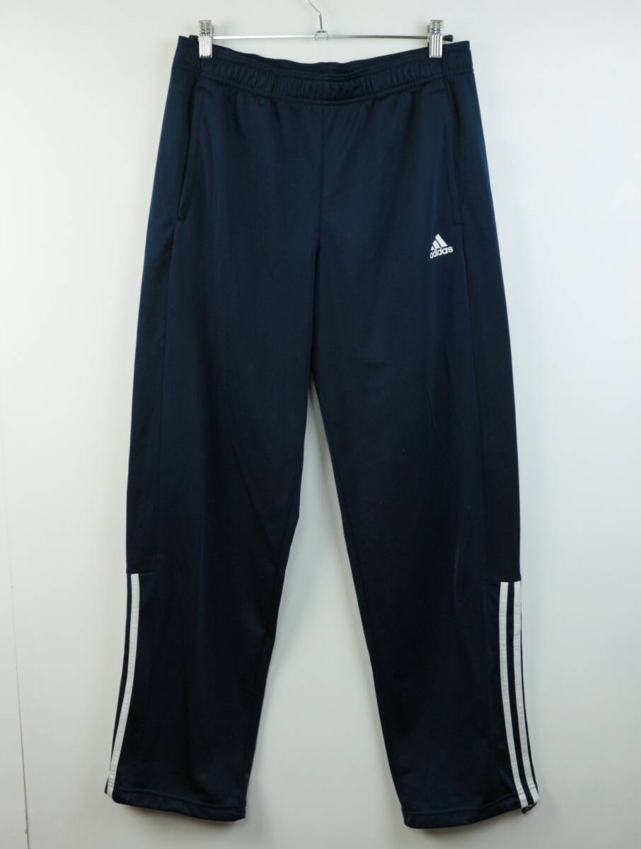 B844/Adidas/アディダス/ジャージパンツ/トレーニングパンツ/トラックパンツ/ネイビー/メンズ/XOサイズ_画像1