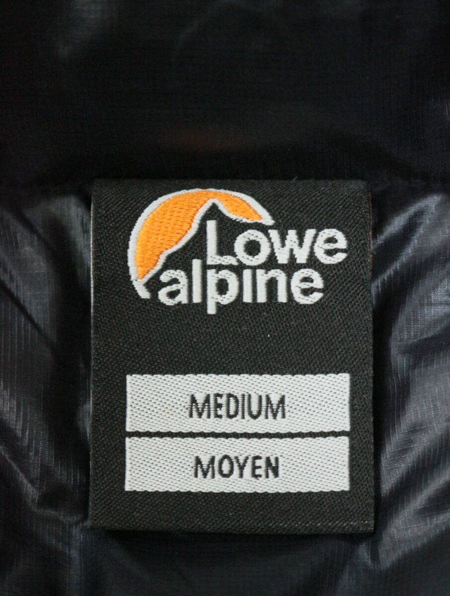 B888/Lowe alpine/ロウアルパイン/軽量/ライトダウンジャケット/ダウンジャケット/Mサイズ/アウトドア/ブラック_画像4