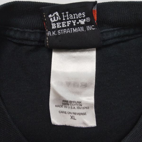 ハーレーダビッドソン 半袖Tシャツ XLサイズ ブラック USA製 2004年製 バイカー モーターサイクル Harley Davidson ビンテージ 古着_画像9