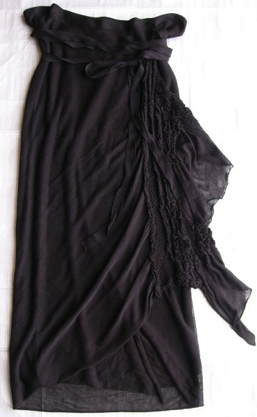  Donna Karan ** knitted. LAP skirt * to coil skirt *15 number ~17 number about * large size *DANNA KARAN* black 