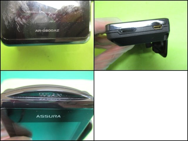▼【A】セルスター ASSURA GPSレーダー探知機【AR-G800AZ】3.7型大画面液晶 フルマップ 無線LAN コンパスナビ SDカード付 リモコン欠品の画像8