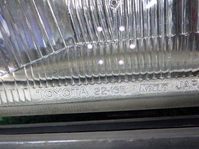 【B】トヨタ純正 ハロゲン ヘッドライト ヘッドランプ 左/助手席 メッキ STANLEY 22-161 GX70G マーク２ ワゴン マークⅡ バン YX76V TX78Vの画像5