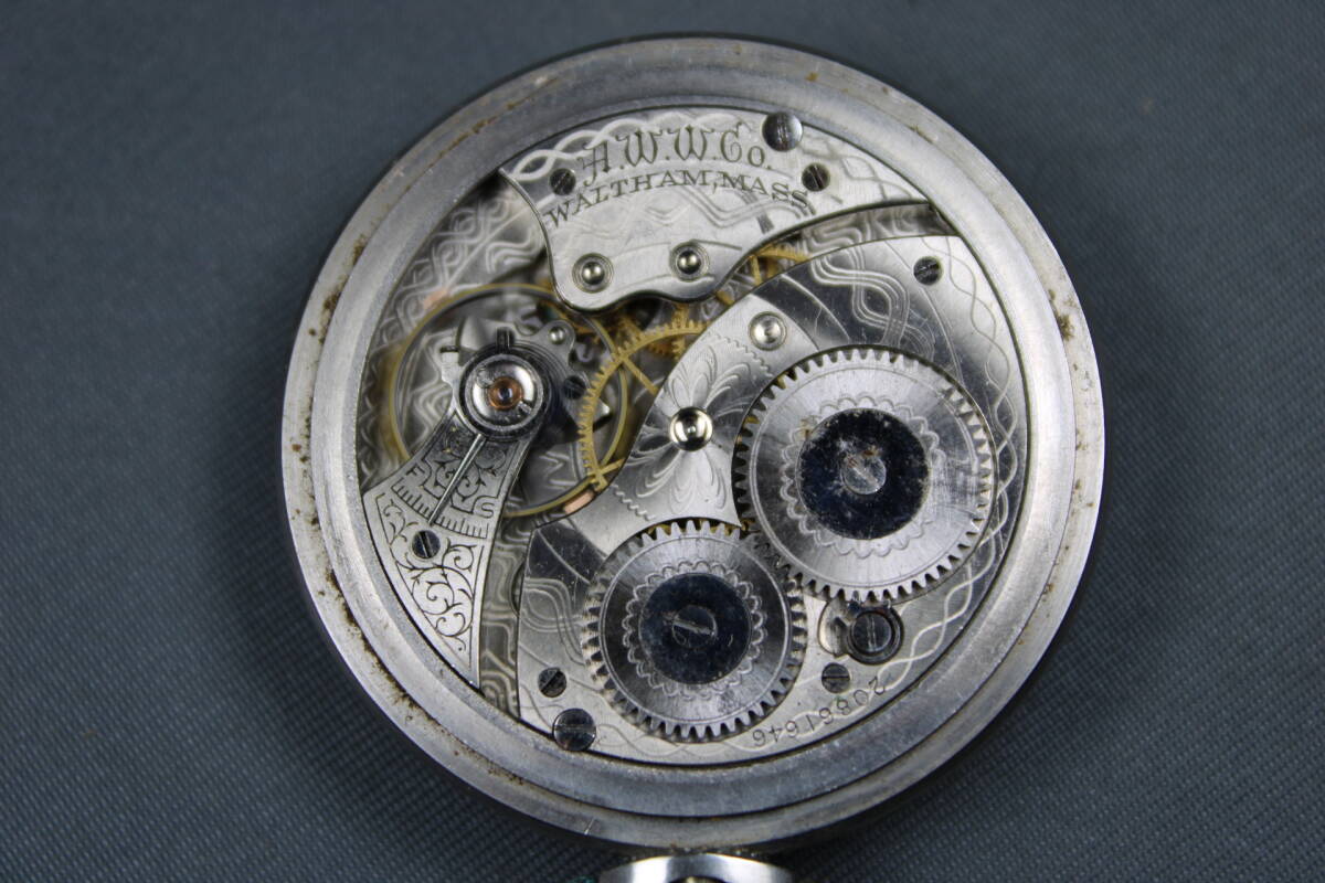 稼働品 WALTHAM ウォルサム 懐中時計 アンティーク レトロ 手巻き ゼンマイ式の画像6
