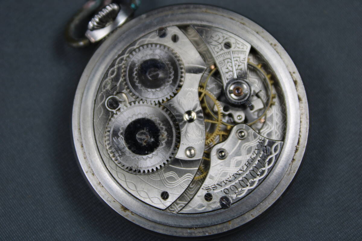 稼働品 WALTHAM ウォルサム 懐中時計 アンティーク レトロ 手巻き ゼンマイ式の画像7