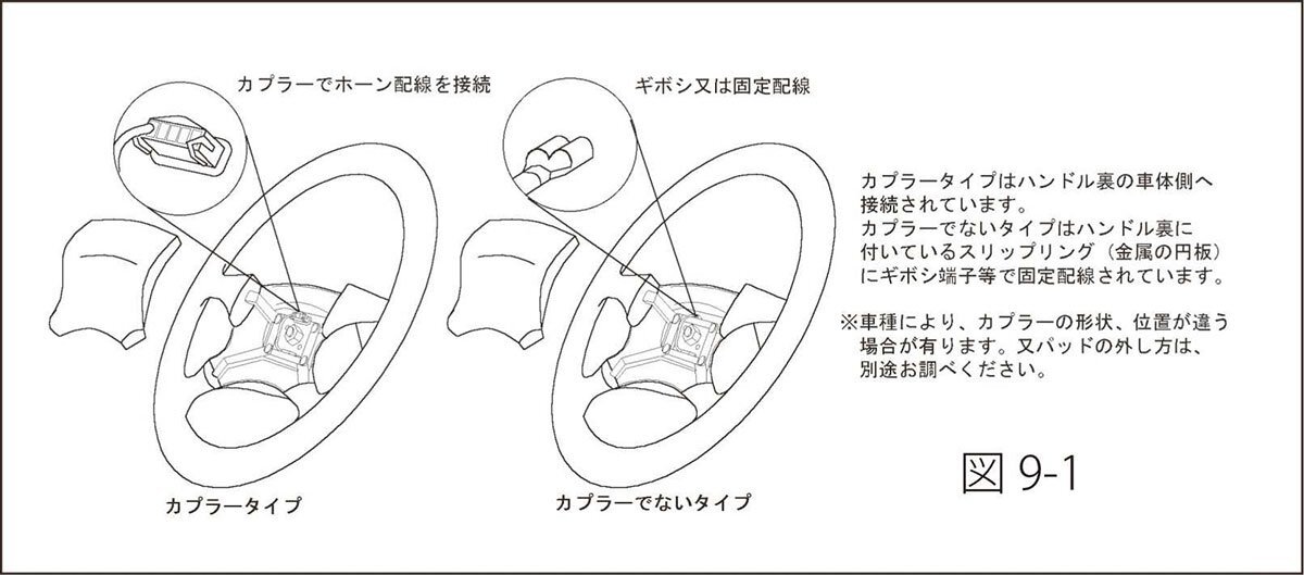 ワークスベル ラフィックス専用 ショートボス RX-7 FD3S H3/12～H10/12 エアバッグ無車 ホーン配線 ギボシタイプの画像2