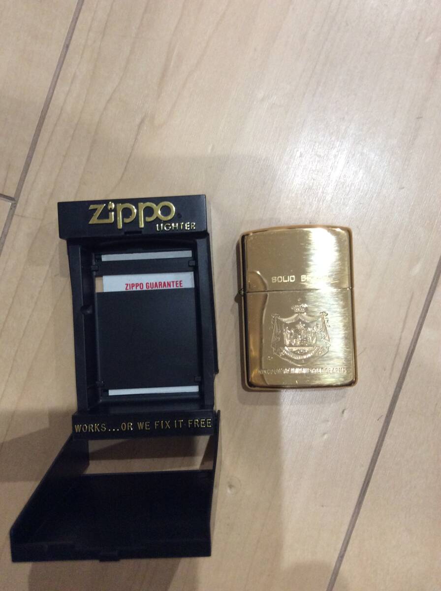 ZIPPO （ジッポー）ソリッドブラス 254COAT OF ARMS 新品未使用開封のみ 送料込みの画像2