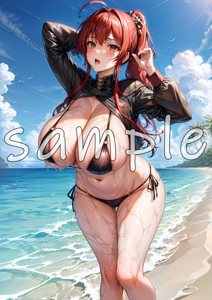 アズールレーン　ザラ　A4ポスター　アズレン　巨乳_画像1