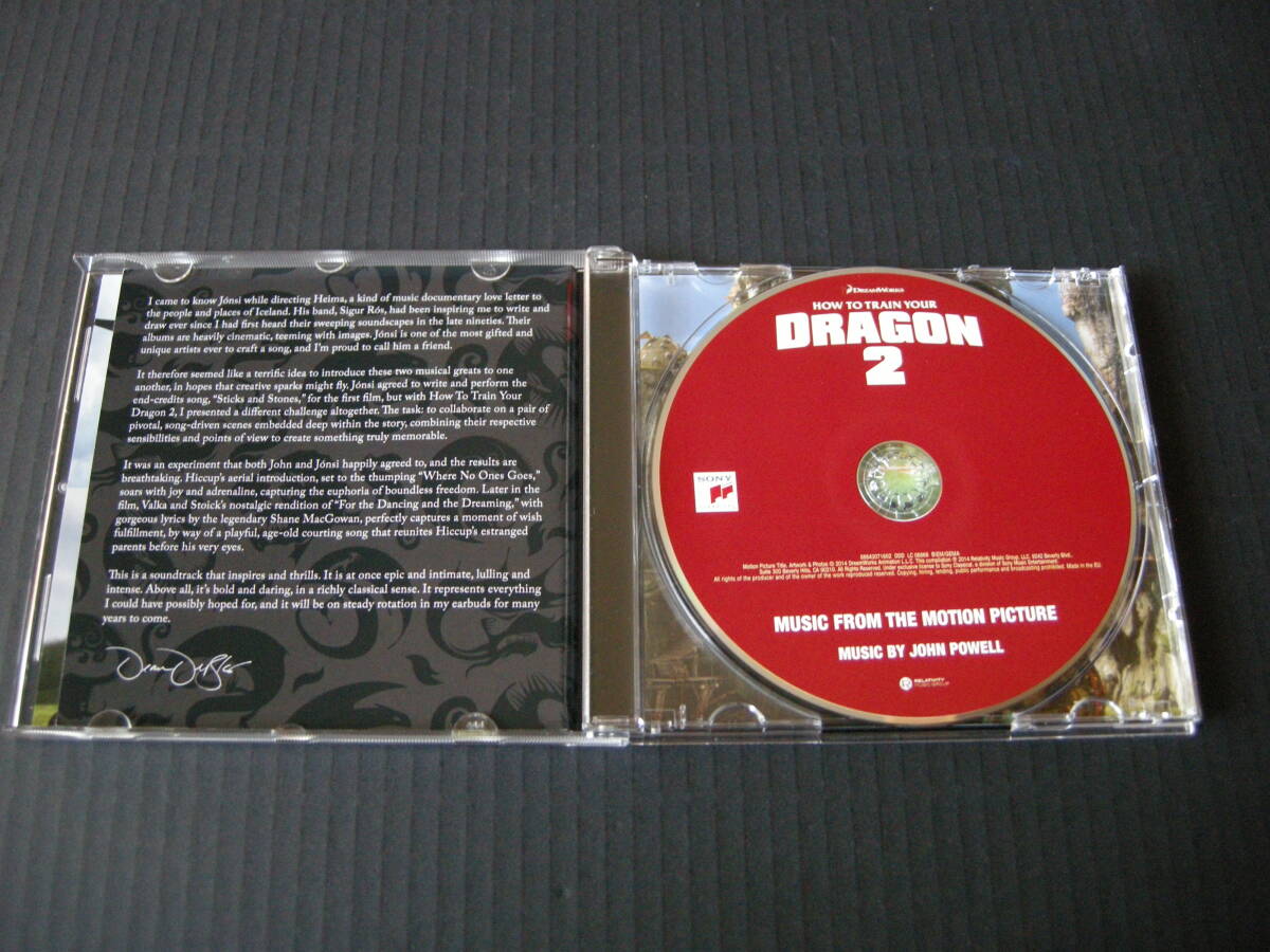 ジョン・パウエル (JOHN POWELL) 映画「ヒックとドラゴン 2」(HOW TO TRAIN YOUR DRAGON 2) サウンドトラック(EU盤）の画像3