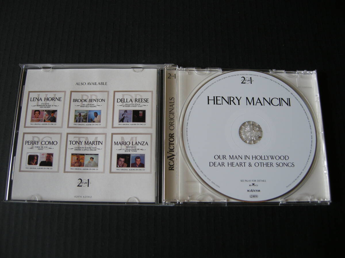 「ヘンリー・マンシーニ/アワー・マン・イン・ハリウッド+ディア・ハート&アザー・ソングス・アバウト・ラヴ」 (HENRY MANCINI)(BMG/EU盤）の画像3