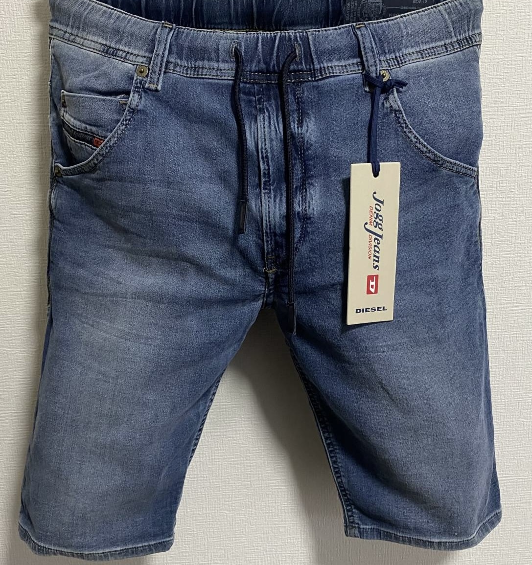 定価38,500円DIESELディーゼルD-KROOSHORT-NE084CZjoggジーンズWASH加工スリムテーパードデニムショートパンツKROOLEYSTRUKTHOMMERの画像2