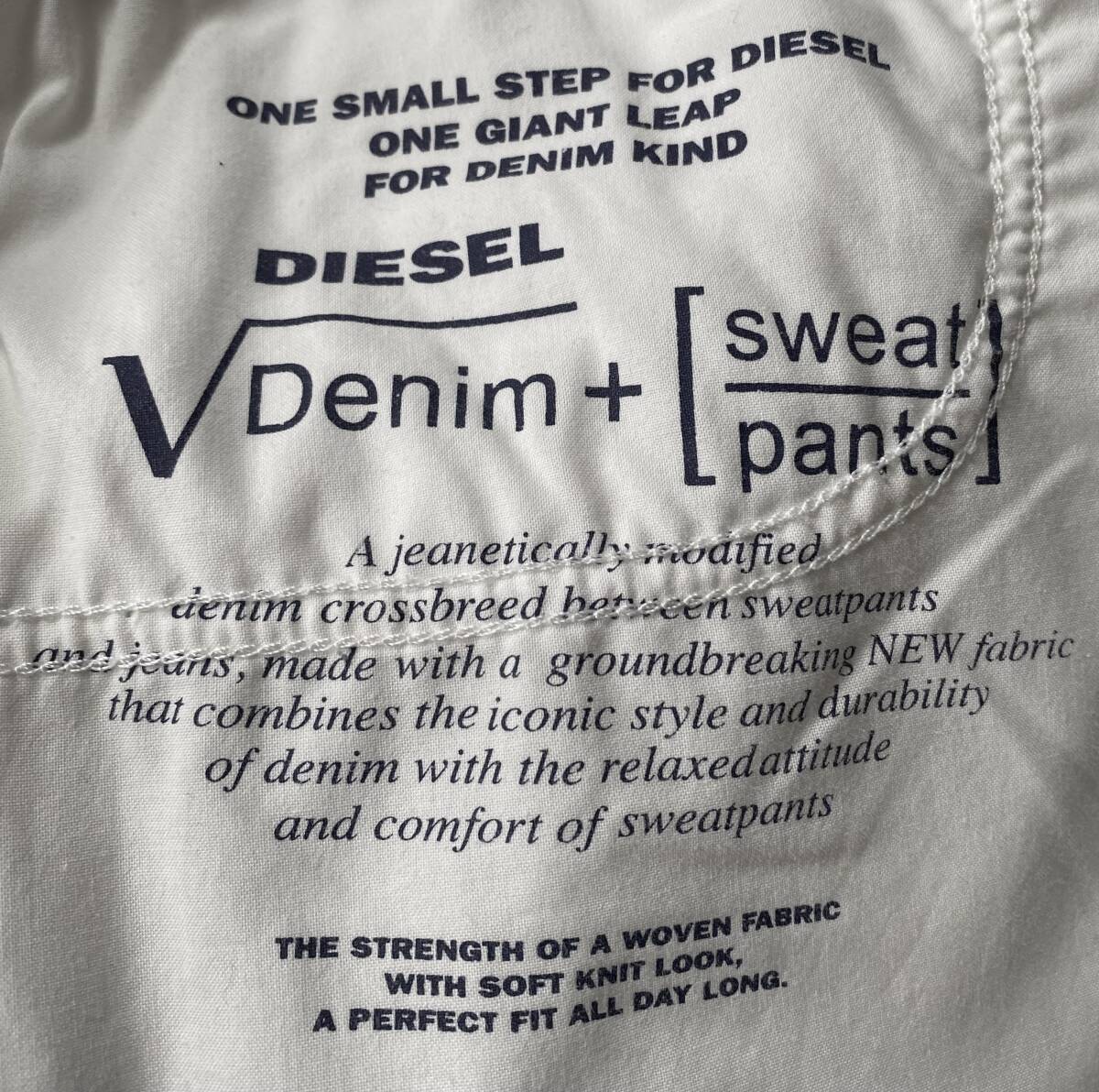 定価38,500円DIESELディーゼルWAYKEESHORT-NE663VjoggジーンズDENIM×SWEATショートパンツWHITE34KROOLEYTHOMMERSTRUKTの画像10