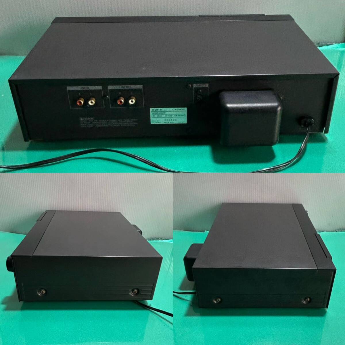 SONY TC-K555ES II  ソニーオーディオ機器 カセットデッキ通電確認済みその他動作未確認シャンクの画像6