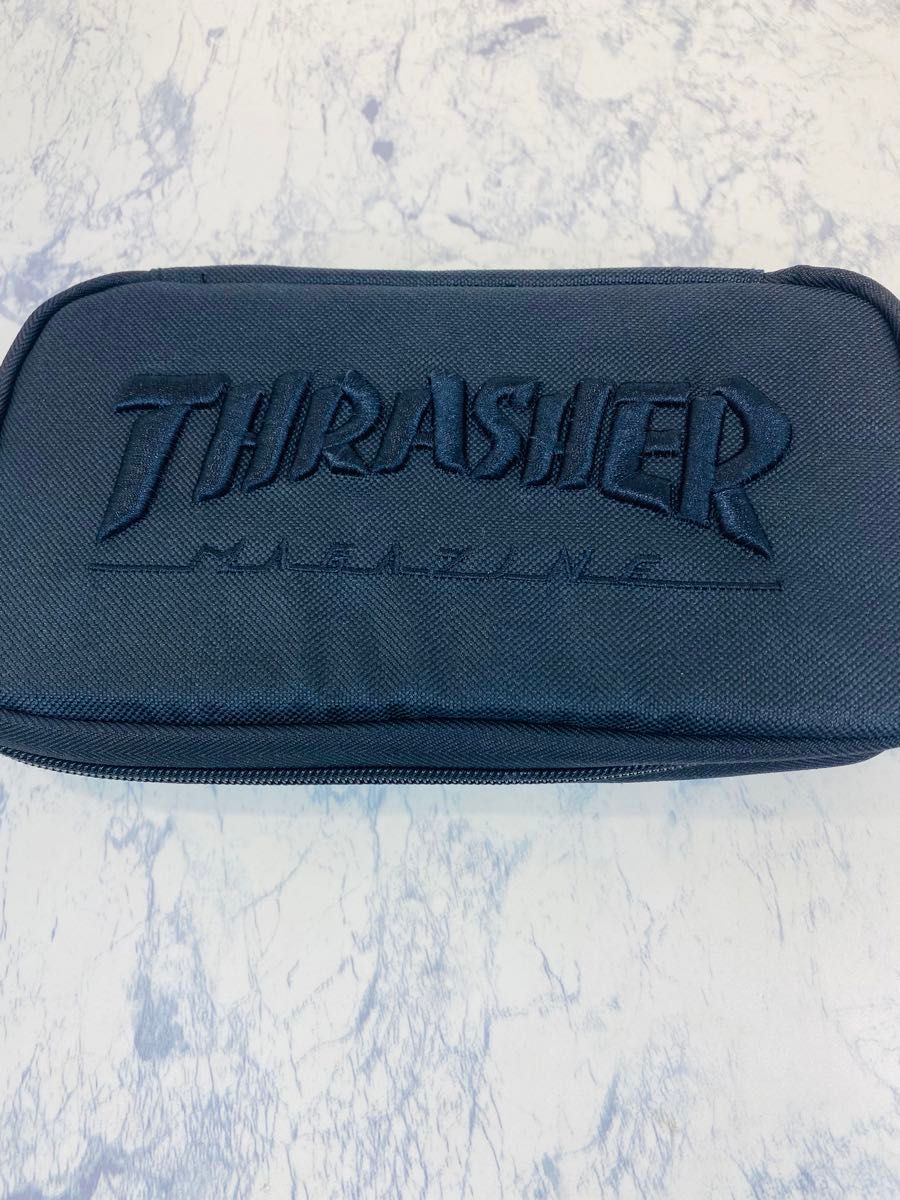 サカモト (Sakamoto) THRASHER ペンポーチ Black ペンケース　