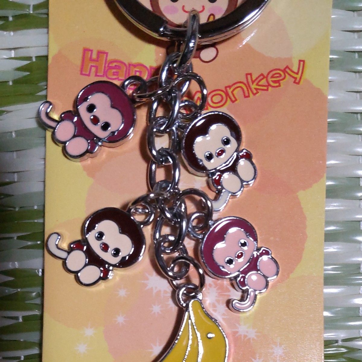 ハッピーモンキー  happy monkey　５連キーホルダー