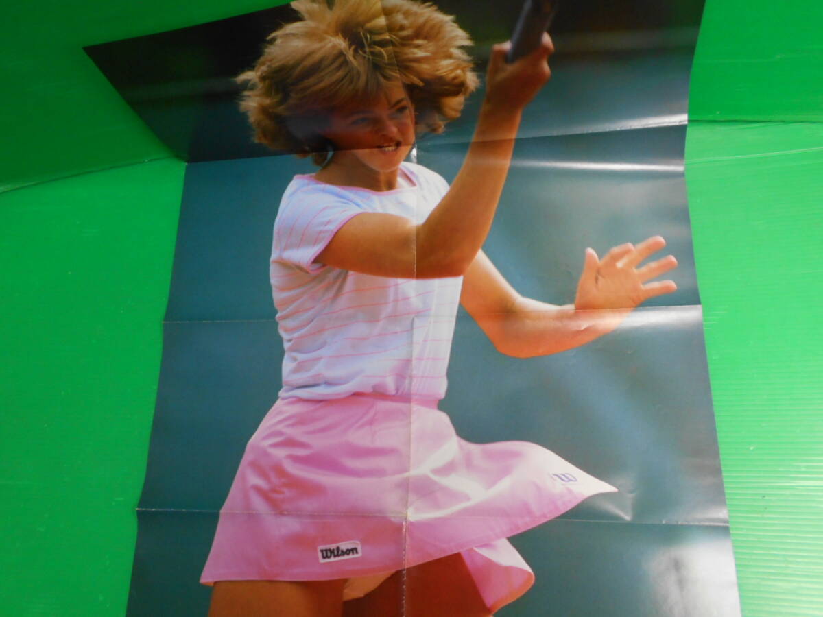 【テニスプレーヤー ポスター 38】『リサ・ボンダー LISA BONDER』 テニス スマッシュ 昭和59年8月号付録　送料：230円_画像4
