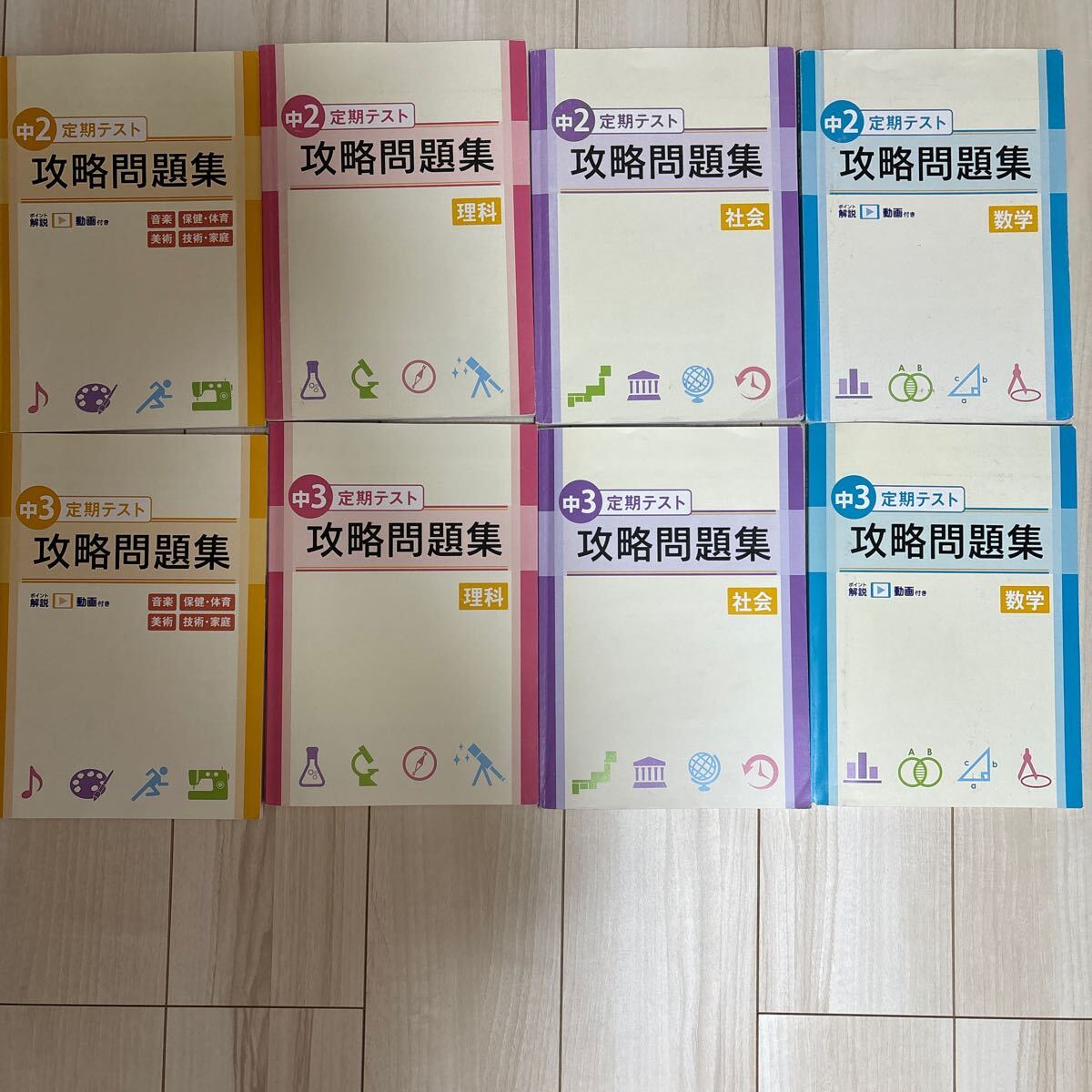 中学定期テスト対策　高校入試問題集2024年度入試テキストまとめて中2 中3問題集テキスト_画像2