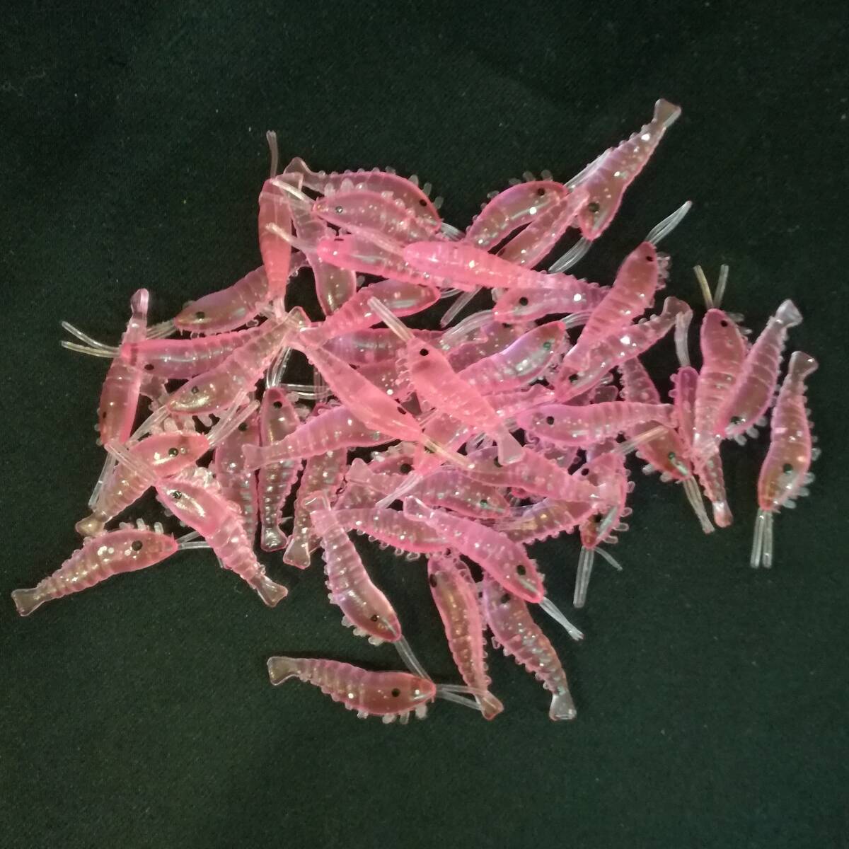 オキアミワーム 大量 50個セット 小エビワーム シュリンプ ピンク 釣り アジング サビキ 穴釣り メバル カサゴ ソイ ロックフィッシュ 根魚の画像8