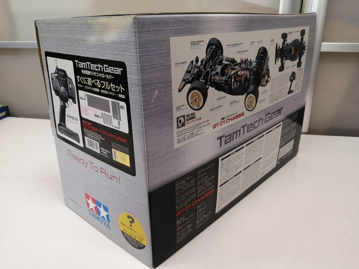 未使用 希少 TAMIYA タミヤ 1/12 RC ランボルギーニ カウンタック LP500S タムテックギア ラジコン フルセット 完成電動 アダプタ欠品ありの画像2