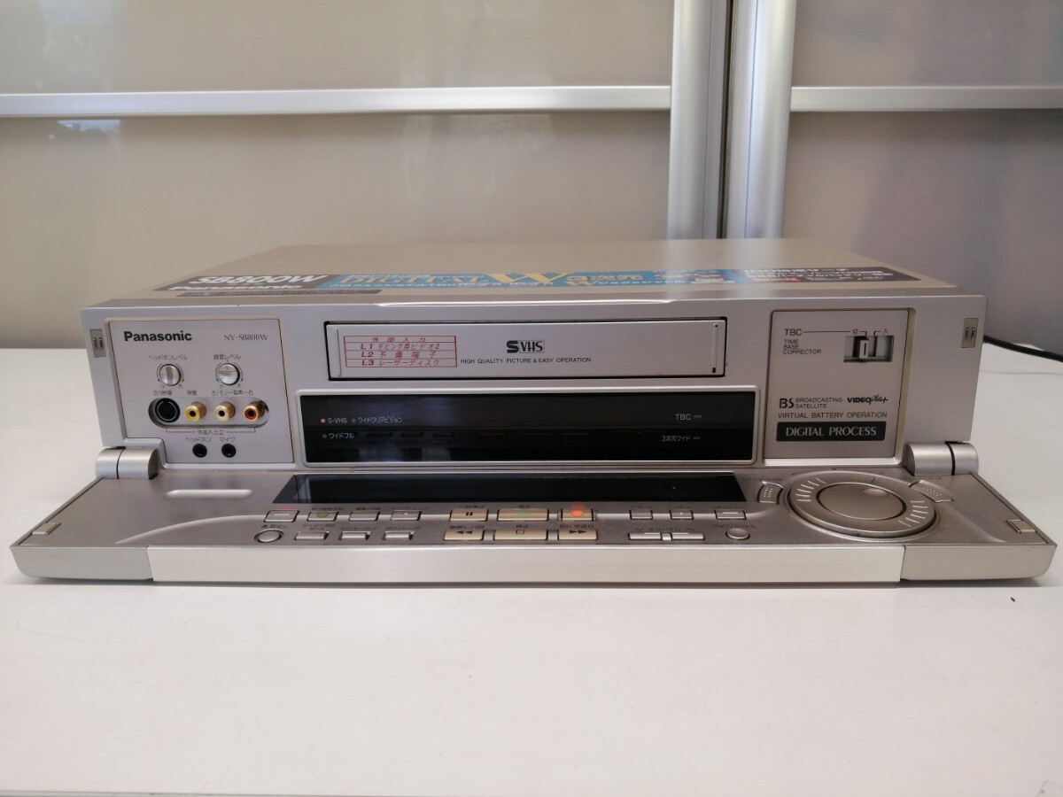 Panasonic パナソニック S-VHS ビデオデッキ NV-SB800W S-VHSビデオデッキ ジャンク扱中古品の画像2