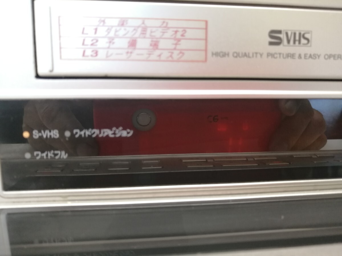 Panasonic パナソニック S-VHS ビデオデッキ NV-SB800W S-VHSビデオデッキ ジャンク扱中古品の画像5