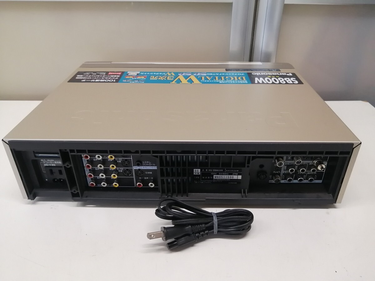 Panasonic パナソニック S-VHS ビデオデッキ NV-SB800W S-VHSビデオデッキ ジャンク扱中古品の画像6