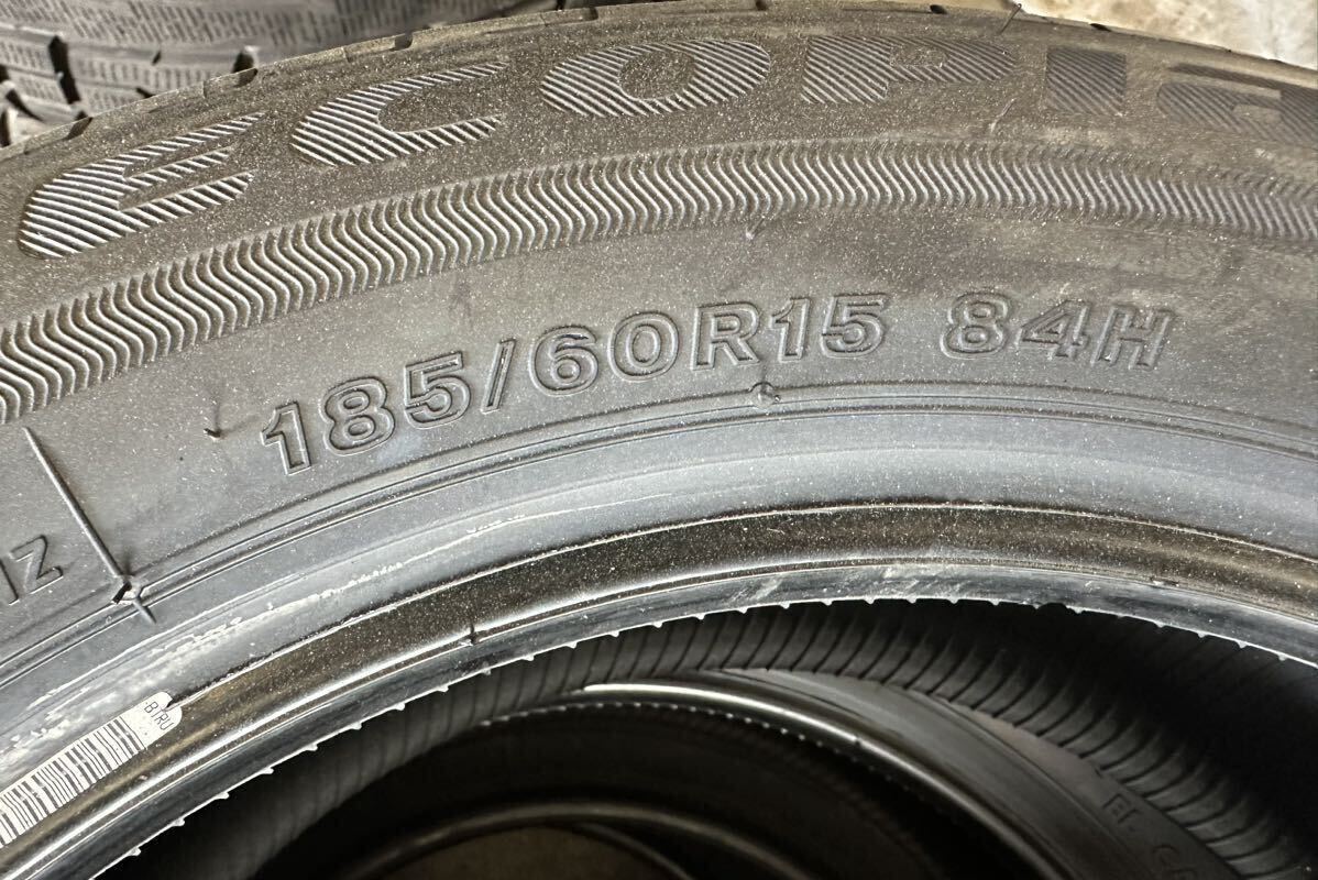 185/60R15 ブリヂストン エコピア 新車外し 2024年製 タイヤ4本セット 手渡し可の画像2