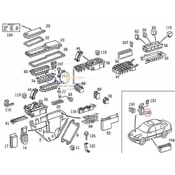 ベンツ W124 W202 オーバーボルテージリレー OVPリレー E220 E280 E300 E320 C200 C220 C230 C280 0005405245 0005406745 出荷締切18時_画像2