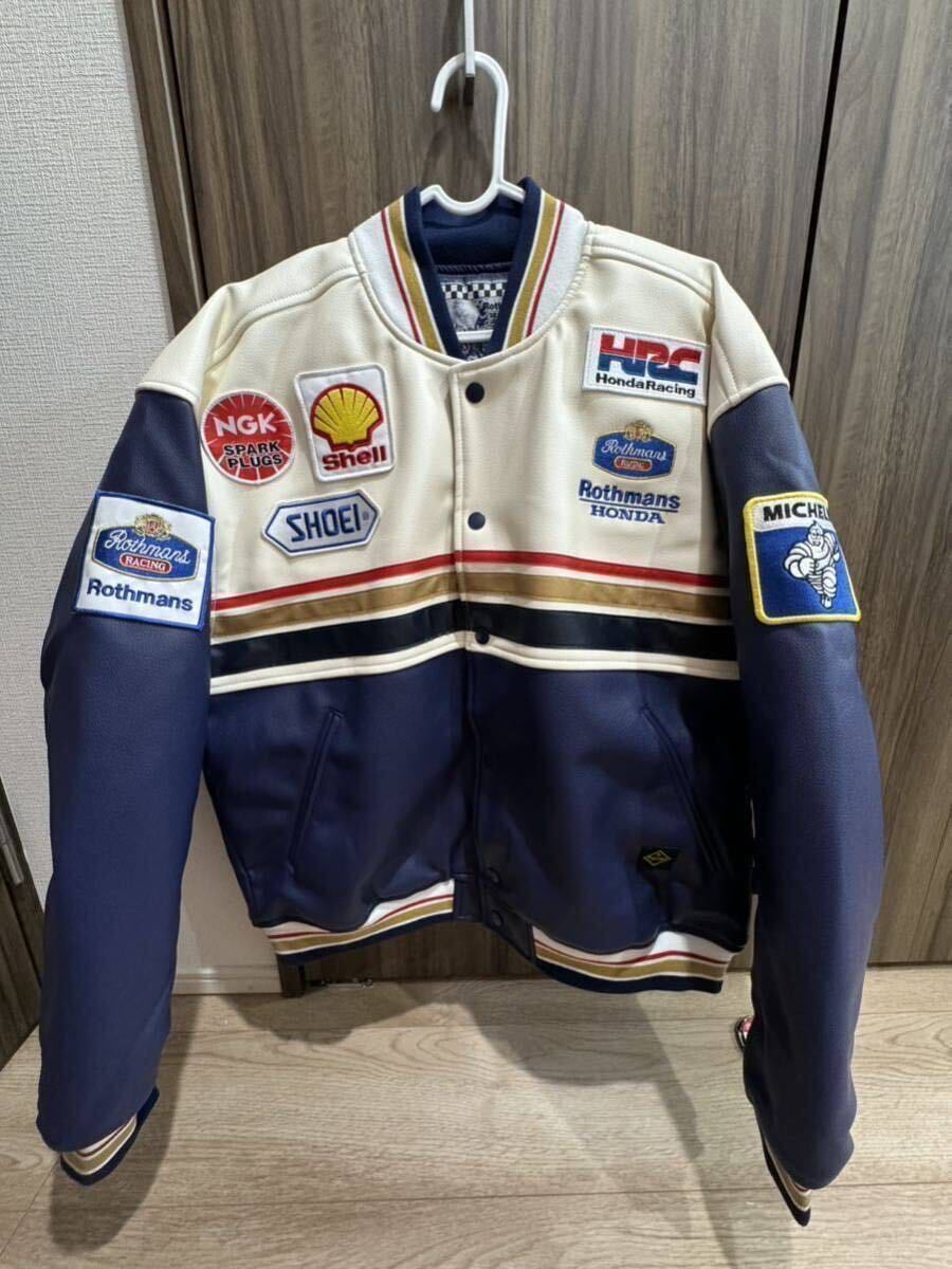 未使用 ロスマンズ Rothmans ホンダ honda レーシング ロゴ ジャケット XXLサイズの画像1