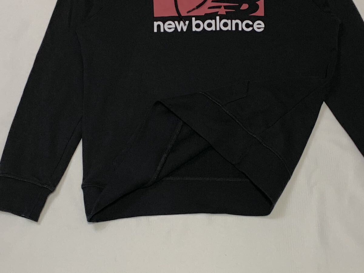 ( женский ) Nuw Balance New balance // длинный рукав Logo принт тянуть over Parker ( чёрный ) размер (JPN*L)