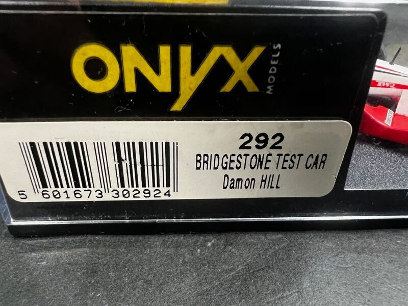 絶版 オニクス ONYX 292 1/43 リジェ JS41 無限 ブリヂストンテストカー デイモン・ヒル 1996の画像10