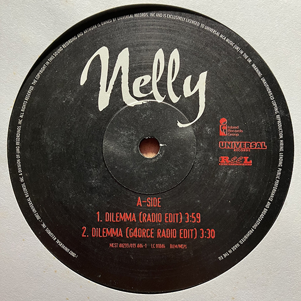 Nelly / Dilemma [Universal Records MCST 40299] UK盤の画像3