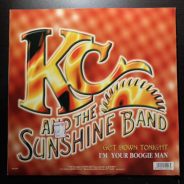 KC & The Sunshine Band / Get Down Tonight cw I'm Your Boogie Man [12 Inch Stars TIX 079] イタリア盤 _画像2
