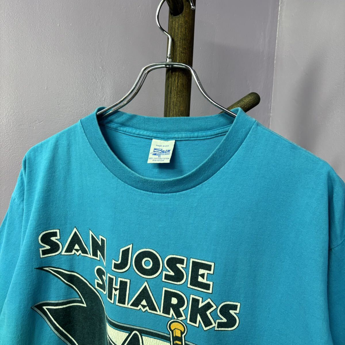 SAN JOSE SHARKS USA製　Tシャツ　サンノゼシャークス　アイスホッケー　90年代　古着　アメリカ古着　中野区　古着屋_画像8