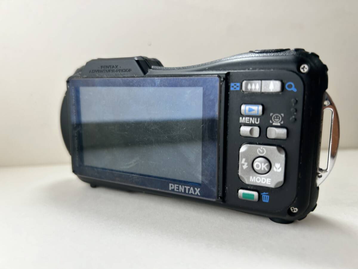 中古です PENTAX 防水デジタルカメラ Optio WG-1 GPS シャイニーオレンジ 約1400万画素 10m防水